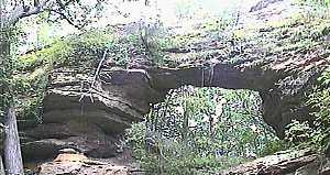 The bridge at Natural Bridge State Park