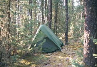 campsite on low ground - Chukuni River