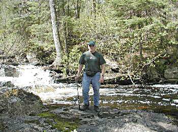 Norm by the stream - algonquin park, ontario