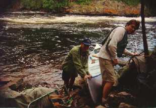 landing on a portage