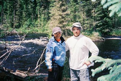 Tuch and Chad in Woodland Caribou Park