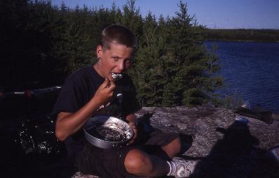 Finishing Dessert - Woodland Caribou Provincial Park