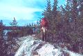 Climbing to high ground - Obukowin Lake