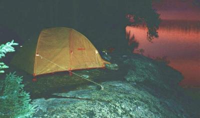 Campsite on Leano Lake