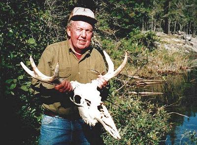 Moose skull on Bunny Lake