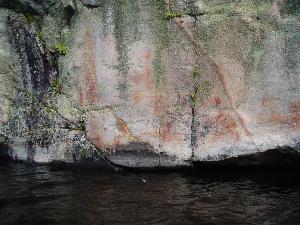 The Pictograph Site North of Murdock Lake
