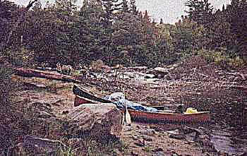 One of many portages in algonquin park