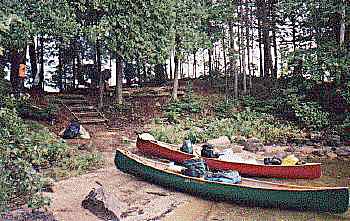 a campsite in algonquin park ontario canada