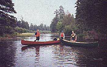 Start of a portage, algonquin provincial park