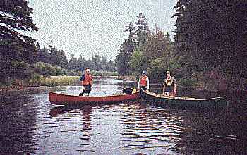 Start of a portage, algonquin provincial park