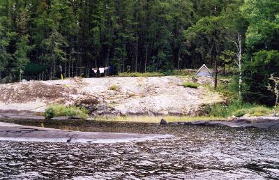 Camp Site on Craven Lake - Woodland Caribou Park