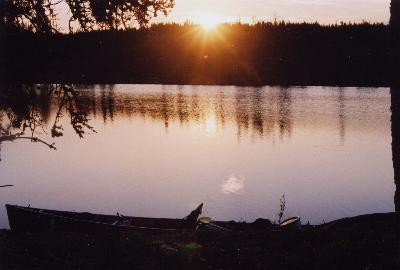 Sunrise on Dunston Lake - Woodland Caribou Park