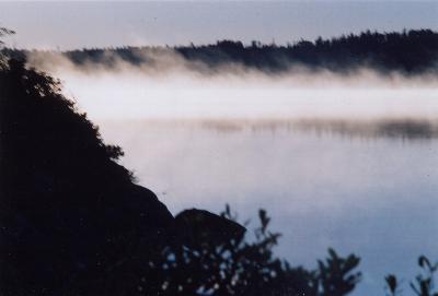Mist on Royd Lake - Woodland Caribou Park