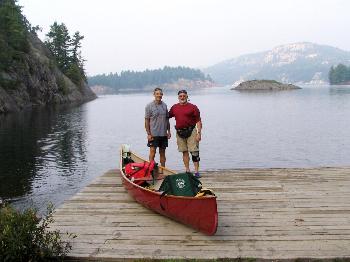 Wayne and Norm at the end of George Lake