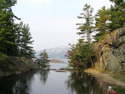 George Lake Dam Portage - Killarney Provincial Park