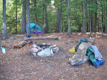 Campsite 99 on David Lake - Killarney Provincial Park