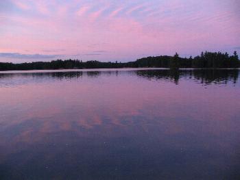 Sunset on David Lake - Killarney Provincial Park