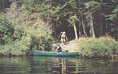 Norm R. and John at Whitebirch Lake portage