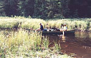 Norm Rail and John on Mink Lake - Algonquin Park, Canada