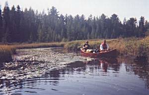 Norm Hooper and Wayne on Mink Lake - Algonquin Park, Canada