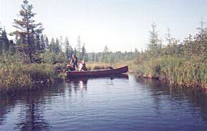 Norm Hooper and Wayne at the beaver dam - Algonquin Park