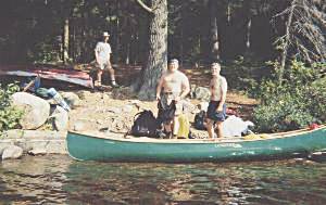 Readying the canoes on Erables Lake - Algonquin Park, Canada
