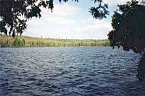 Cross-view of Three Mile Lake - Algonquin Lake, Canada