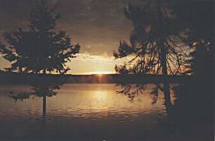 Sunrise on Three Mile Lake - Algqonquin Park, Canada