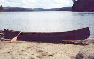 Idyllic campsite on Manitou Lake