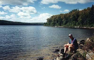 Norm Rail on Manitou Lake - Algonquin Park, Canada