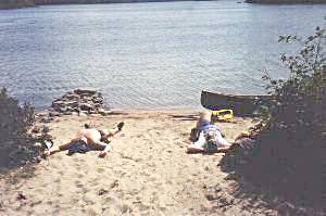 Two beached whales soaking up the sun
