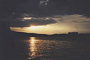 Pre-sunset on Manitou Lake