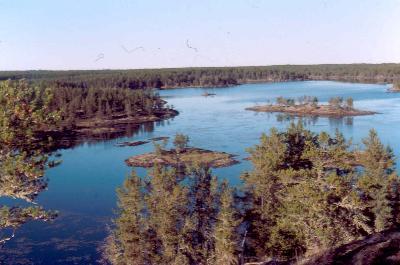 View from the front of a high rock - Broken Arrow Lake