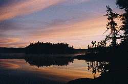 Sunrise on Lunch Lake - Woodland Caribou Provincial Park, Ontario
