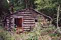 A trap line cabin on the eastern bay of Haggart Lake - woodland caribou park