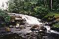 A small falls along a portage in woodland caribou park