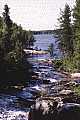 The falls at Mexican Hat Lake - woodland caribou park, ontario