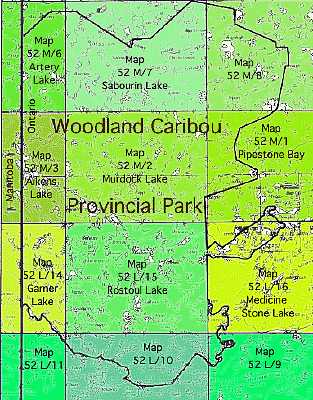 Index Map for 1:50,000 Topographic Maps