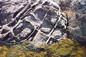 Granite and Basalt rock formation