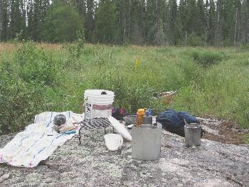 Lunch on a rock - Joey Creek